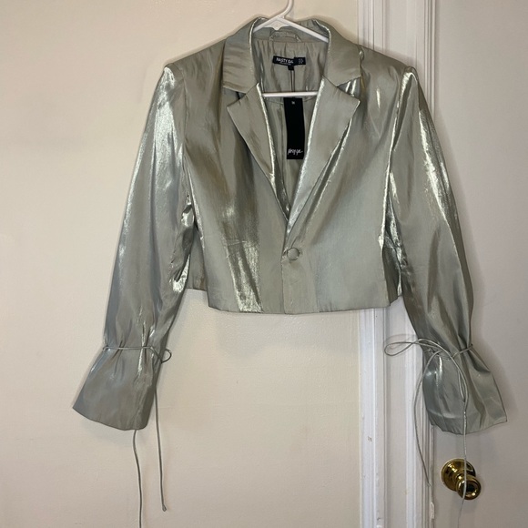 NWT NastyGal Mint Green Blazer and high waisted pant set. - Picture 4 of 10